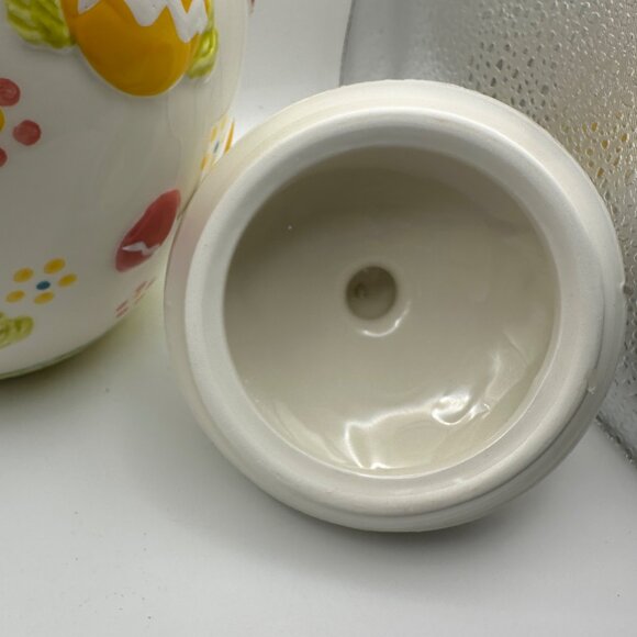 Temp-tations by Tara retired “Old World” 10” Easter Bunny cookie jar crazing - Picture 6 of 12